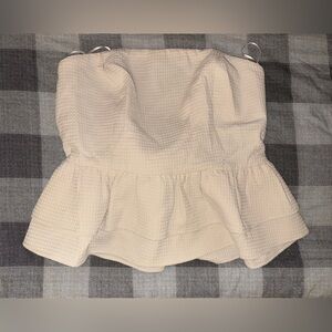 Mi Ami Taupe Strapless Top